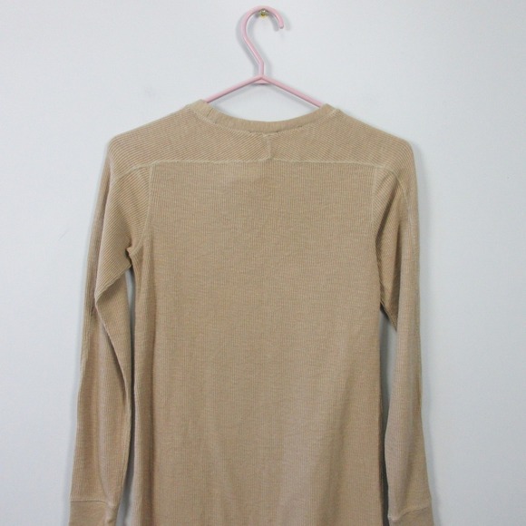 Polo Ralph Lauren Boating Khaki Waffle Knit Dress XS Beige Thermal Coastal 262 - Picture 7 of 10